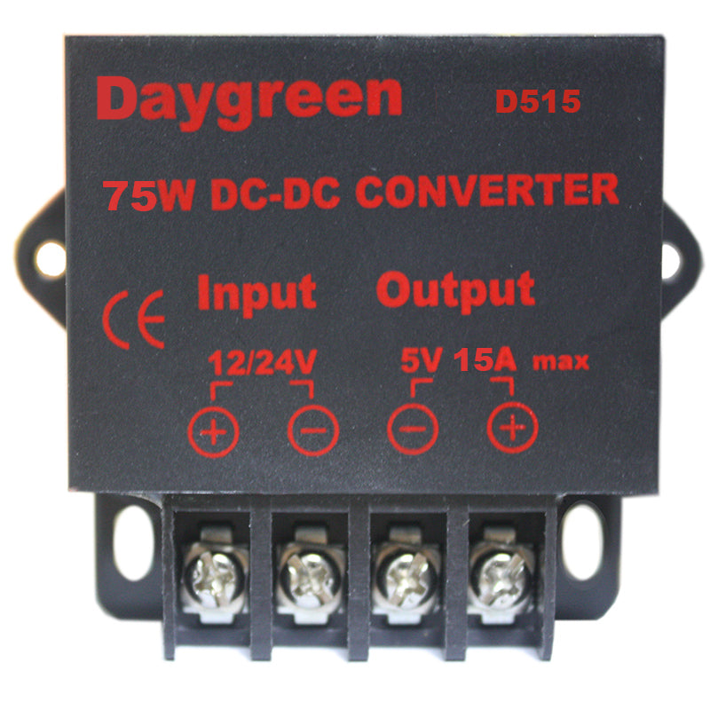 12V/24V to 5V 40A 200W DC DC Step Down Converter Voltage Regulator