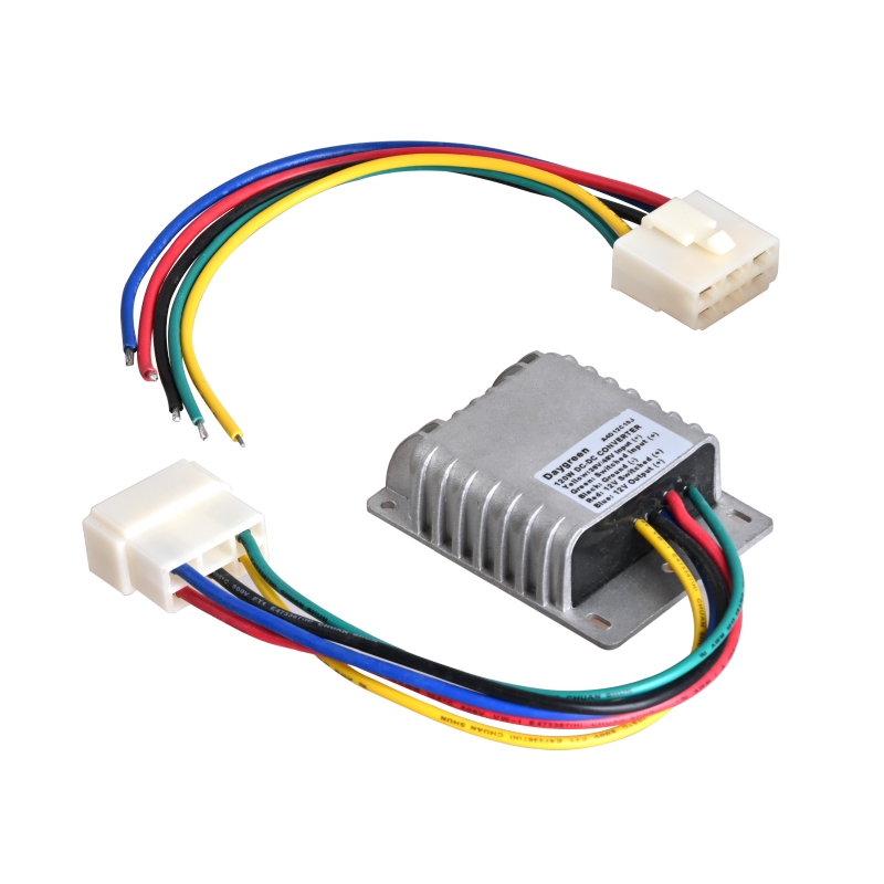 36V/48V to 12V 10A 120W DC-DC Step Down Converter Voltage Regulator w/Connector for Golf Cart