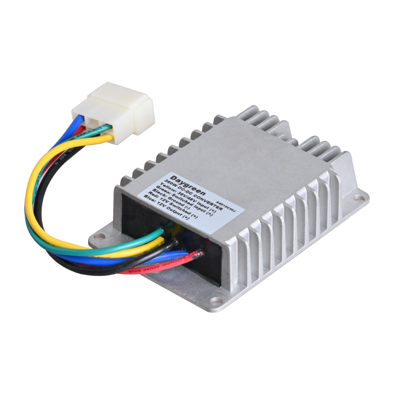 36V 48V to 12V 30A 360W DC DC Step Down Converter Voltage Regulator w/Connector for Golf Cart