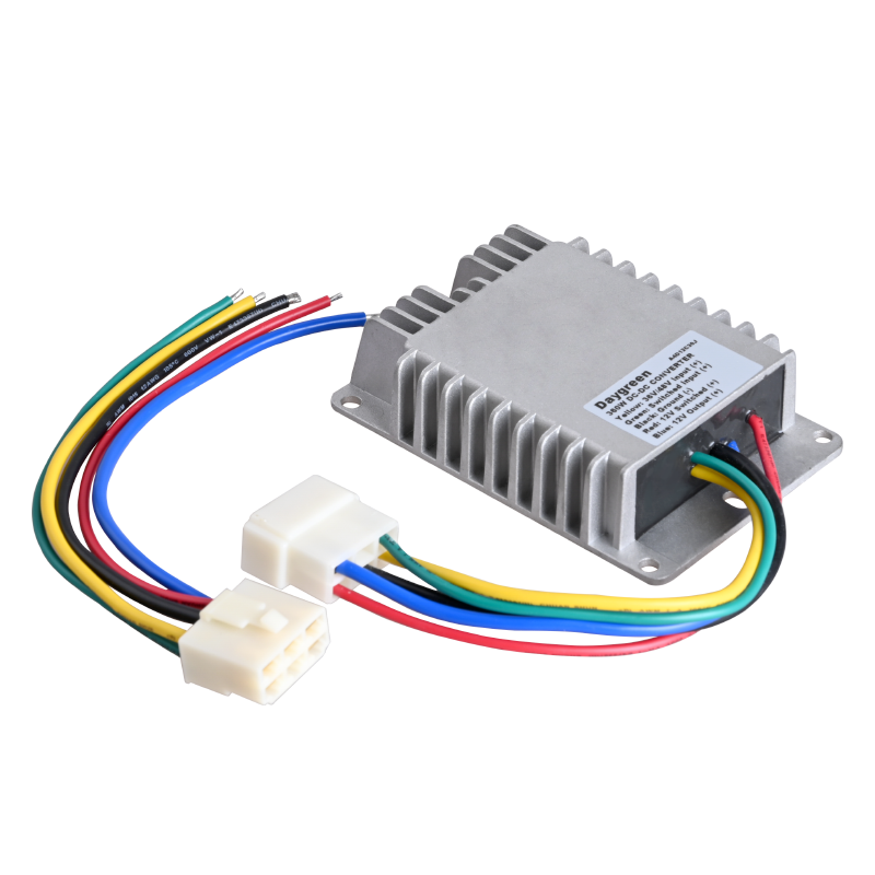 36V 48V to 12V 30A 360W DC DC Step Down Converter Voltage Regulator w/Connector for Golf Cart