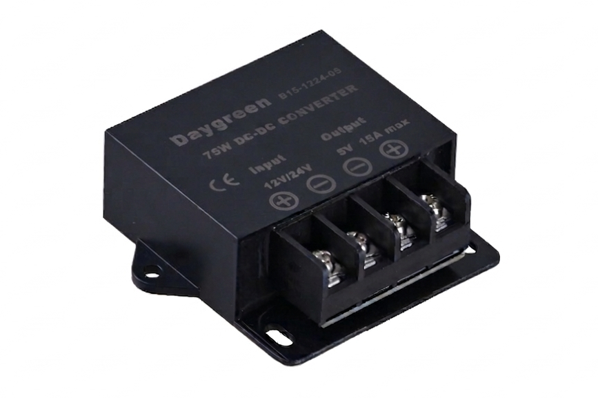 12V/24V to 5V 15A 75W DC-DC Step Down Converter Voltage Regulator