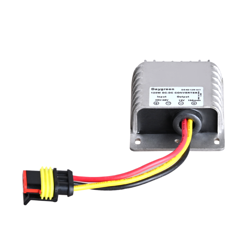 36V/48V to 12V 10A 120W DC-DC Step Down Converter Voltage Regulator w/Tyco Connector