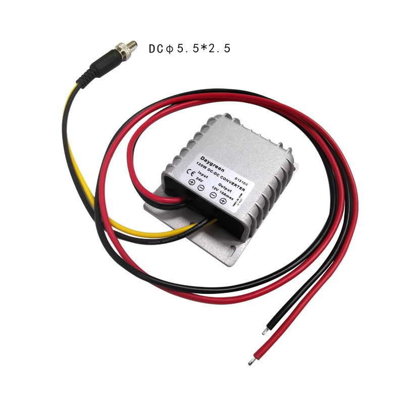 24V naar 12V 10A 120W DC DC Step Down Converter spanningsregelaar met DC-connector